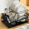 Opvaskestativer & Tørrestativer>Opvaskestativ med bakke - sort