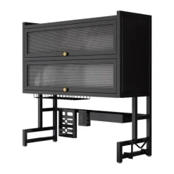 Opvaskestativer & Tørrestativer>Opvaskestativ, Pladsbesparende Design, Nem Vedligeholdelse,L, sort, 4-niveau