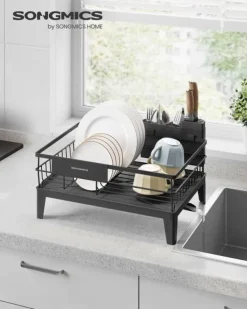 Opvaskestativer & Tørrestativer>Opvaskestativ, 31x42x18,5 cm, Sort