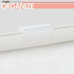 Organizer til køkkenskab Max Home Hvid 2 Hylder 2 enheder 37,5 x 25,5 x 19 cm Sale