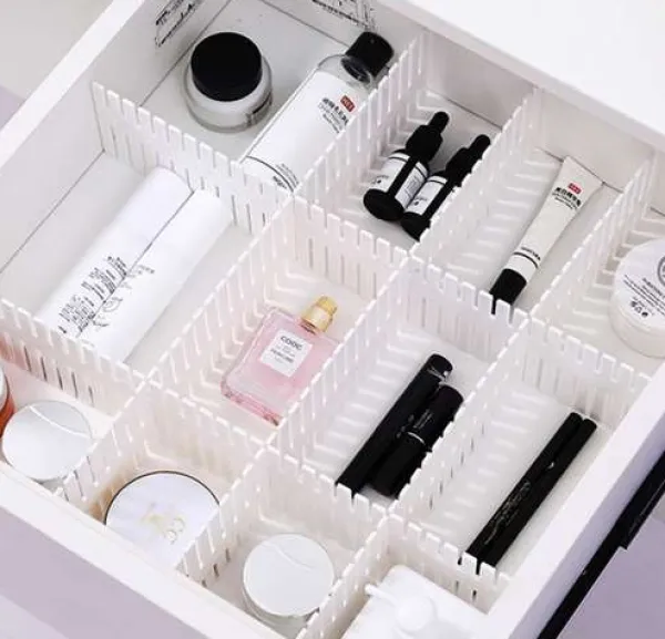 4-Pack justerbare skuffeopdelere | Organiser skuffer New