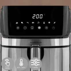 Pack Varmluftsfrituregryde og Sammenklappelig silikonekurv InnovaGoods Discount