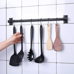 20-pak 10 cm sorte S-kroge til ophængning af tunge jeans, stegepander, tøj, tasker og håndklæder Best