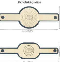 2-pak ekstra tykke ovnmåtter 0,7 mm med langt håndtag – holdbare bagemåtter til ovn, mikroovn, airfryer osv. Clearance