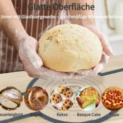 2-pak ekstra tykke ovnmåtter 0,7 mm med langt håndtag – holdbare bagemåtter til ovn, mikroovn, airfryer osv. Clearance