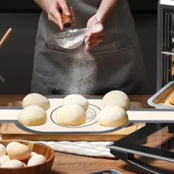 2-pak ekstra tykke ovnmåtter 0,7 mm med langt håndtag – holdbare bagemåtter til ovn, mikroovn, airfryer osv. Clearance