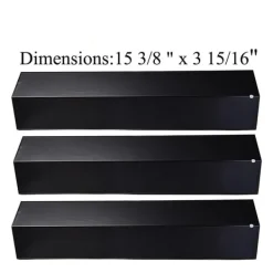 3-pak grillvarmeplader - Sort, kompatibel med Brinkmann, Uniflame, Charmglow og flere modeller Outlet