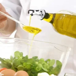 2-pak kork til olivenolie hældetud Drypkork med låg sølv Hot