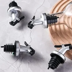 5-pak oliepiber, olivenolie- og eddikeflaskepropper, velegnede til salater, saucer, sojasauce osv. Hot