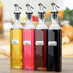 5-pak oliepiber, olivenolie- og eddikeflaskepropper, velegnede til salater, saucer, sojasauce osv. Hot