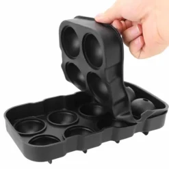 2-Pak stor silikone isform til 8 iskugler Runde isterningkugler Hot