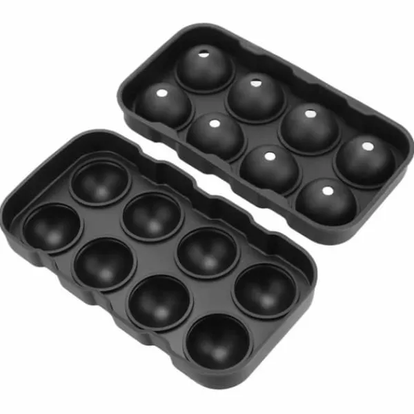 2-Pak stor silikone isform til 8 iskugler Runde isterningkugler Hot