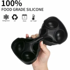 2-Pak stor silikone isform til 8 iskugler Runde isterningkugler Hot