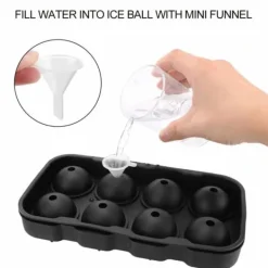 2-Pak stor silikone isform til 8 iskugler Runde isterningkugler Hot