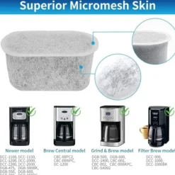 12-pak udskiftningsfiltre til kaffemaskine til alle Cuisinart*-kaffemaskiner med aktivt kulfiltre Clearance