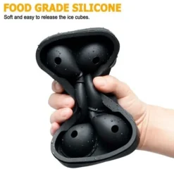 2-pakke 6 runde isterninger silikone isform iskugler New