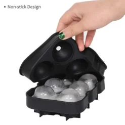 2-pakke 6 runde isterninger silikone isform iskugler New