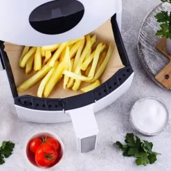 Bagning>Papirindlæg til fedtfri friture 21x21cm papir 100 STK ORION 120071