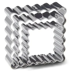 Patisse Udstikkere>udstikkere i rustfrit stål, firkantede, 3 dele