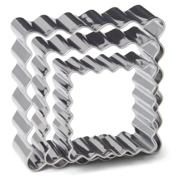 Patisse Udstikkere>udstikkere i rustfrit stål, firkantede, 3 dele