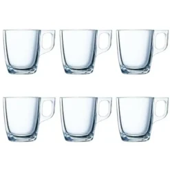 Piece Coffee Cup Set Luminarc Nuevo Transparent Glass 90 ml 6 Pieces Outlet