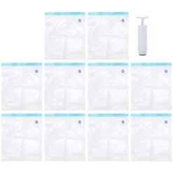 PLA 3D-printerdele vakuumforseglingsposer til filamenttørrer (10 stk.) med luftpumpeudtrækker (1 stk.)