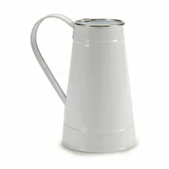 Planter Milk jug White Silver Metal 17 x 18,5 x 11,3 cm (24 Units) Online