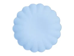 Tallerkener & Bordservicer>Plastiktallerkener Frill, 22 x 22 cm, lyseblå (1 pakke / 4 stk.)