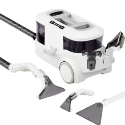 Gulv- & Tæpperengøring>Pletfjerner, Kraftig Sugeevne, Multifunktionelt Design,EU, hvid