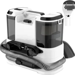 Gulv- & Tæpperengøring>Pletfjerner, 800W Effekt, Kompakt Design,EU, Et sæt