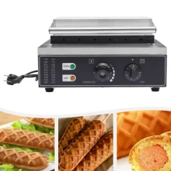 Pølsemaskine, 1500W, 220V, Temperaturinterval 50-300℃, 6 forme, Bordplade design Sale