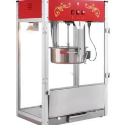 Popcornmaskine 1615W, 16 Oz, bordplade-hjemmaskine i rød, hurtig opvarmning, perfekt til film-aftener og fester. Best