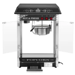 Professionel, effektiv justerbar popcornmaskine 230V 1,6kW, sort Outlet