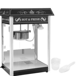 Professionel, effektiv justerbar popcornmaskine 230V 1,6kW, sort Outlet