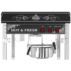 Professionel, effektiv justerbar popcornmaskine 230V 1,6kW, sort Outlet