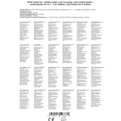 Professionelt alkoholdispenser til 0,7 - 1,0L flasker - alkoholdispenser til 4 flasker Outlet