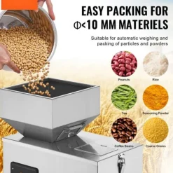 Pulverfyldemaskine, 0,002-0,44lbs/1-200g, Automatisk intelligent vægtmaskine til tefrø og korn. Ideel til pulver og bønner. Outlet