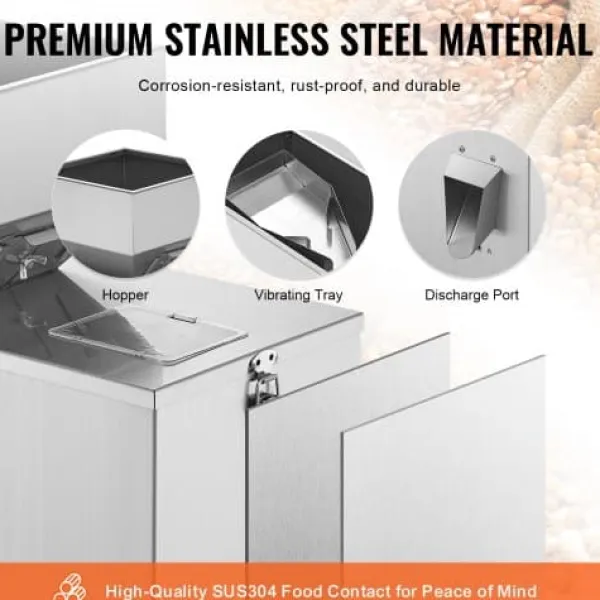 Pulverfyldemaskine, 38x22x49,5 cm, rustfrit stål Discount