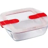 Beholdere Til Madopbevaring>PYREX - COOK & HEAT - Fyrkantig glaslåda med lock 20 * 17 cm