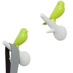 Qualy design Fugl Knager - sæt á 2 (Hvid/Grøn) New