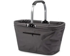 Vasketøjsudstyr>Queen Anne Carry Hopvikbar Korg Grå 30L