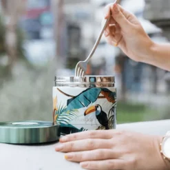 Quokka Whim - Stainless Steel Food Jar 600 ml (Tropical) Sale