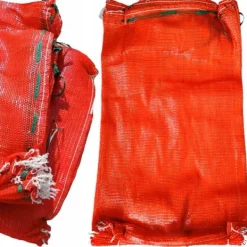 Madopbevaringsposer>Rød raschelpose 60x90 cm 30-35 kg 100 stk.