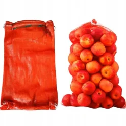 Madopbevaringsposer>Rød raschelpose 60x90 cm 30-35 kg 100 stk.