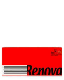 Papirlommetørklæder>Røde premium hygiejneservietter i Renova-pakker 4-lags 6x10 stk