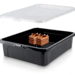 REKTANGULÆR KAGEBEHOLDER 40x33cm MED LÅG 259248