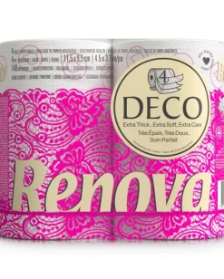 Toiletpapir>Renova Deco Hvid Duft Toiletpapir 4-lags 140 ark 4 ruller