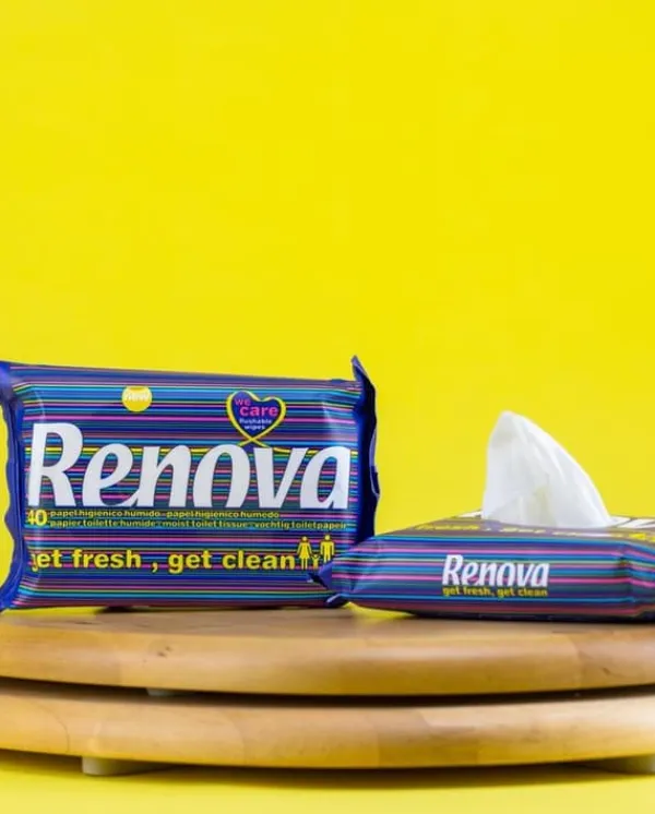 Toiletpapir>Renova fugtet toiletpapir 40 stk