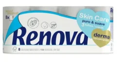 Toiletpapir>Renova Hudpleje Derma 8R Toiletpapir
