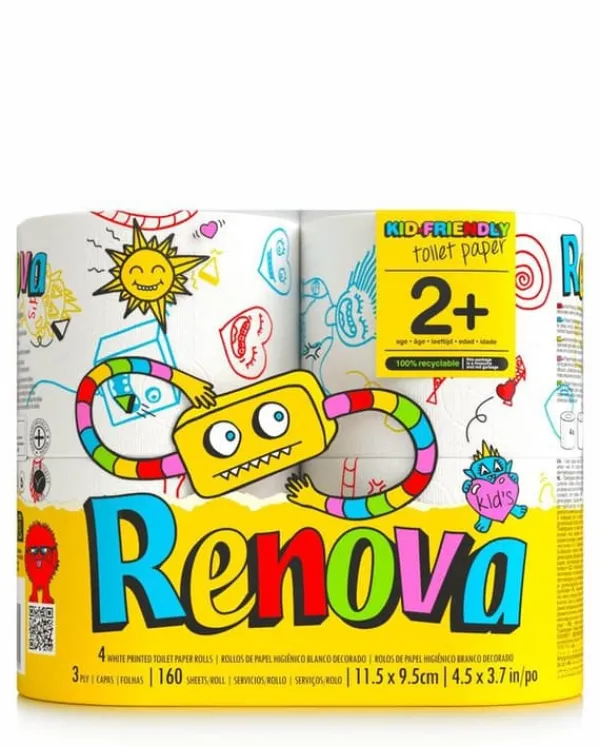 Toiletpapir>Renova Kids 4R toiletpapir